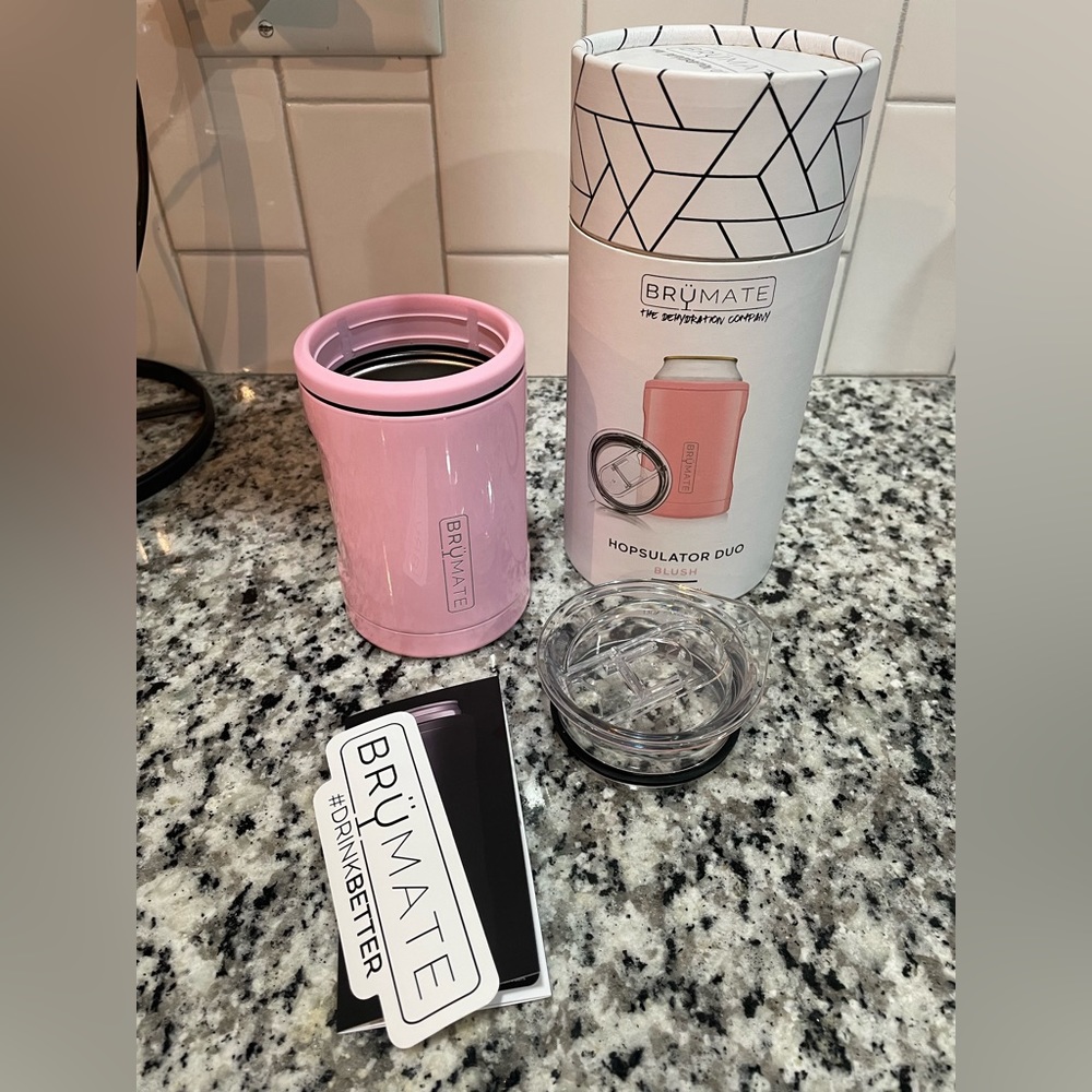 Brumate Hopsulator Duo - 12 oz in color Blush
